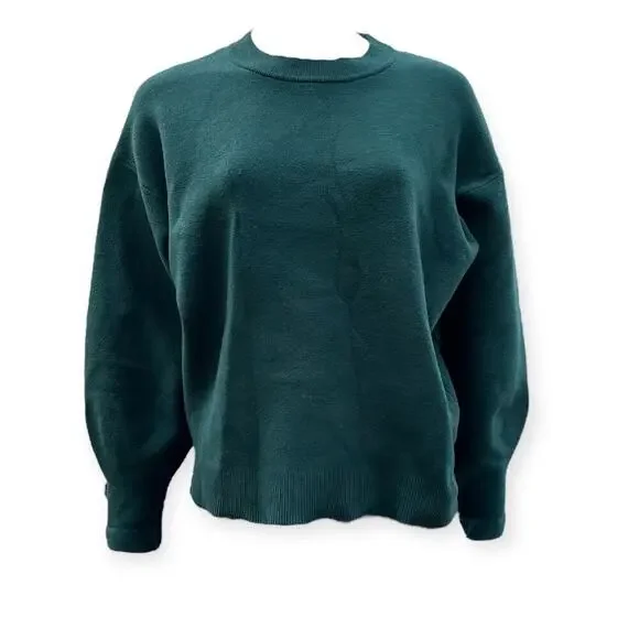 All:Row Womens Green Long Sleeve Sweatshirt Size Medium - Picture 2 of 11
